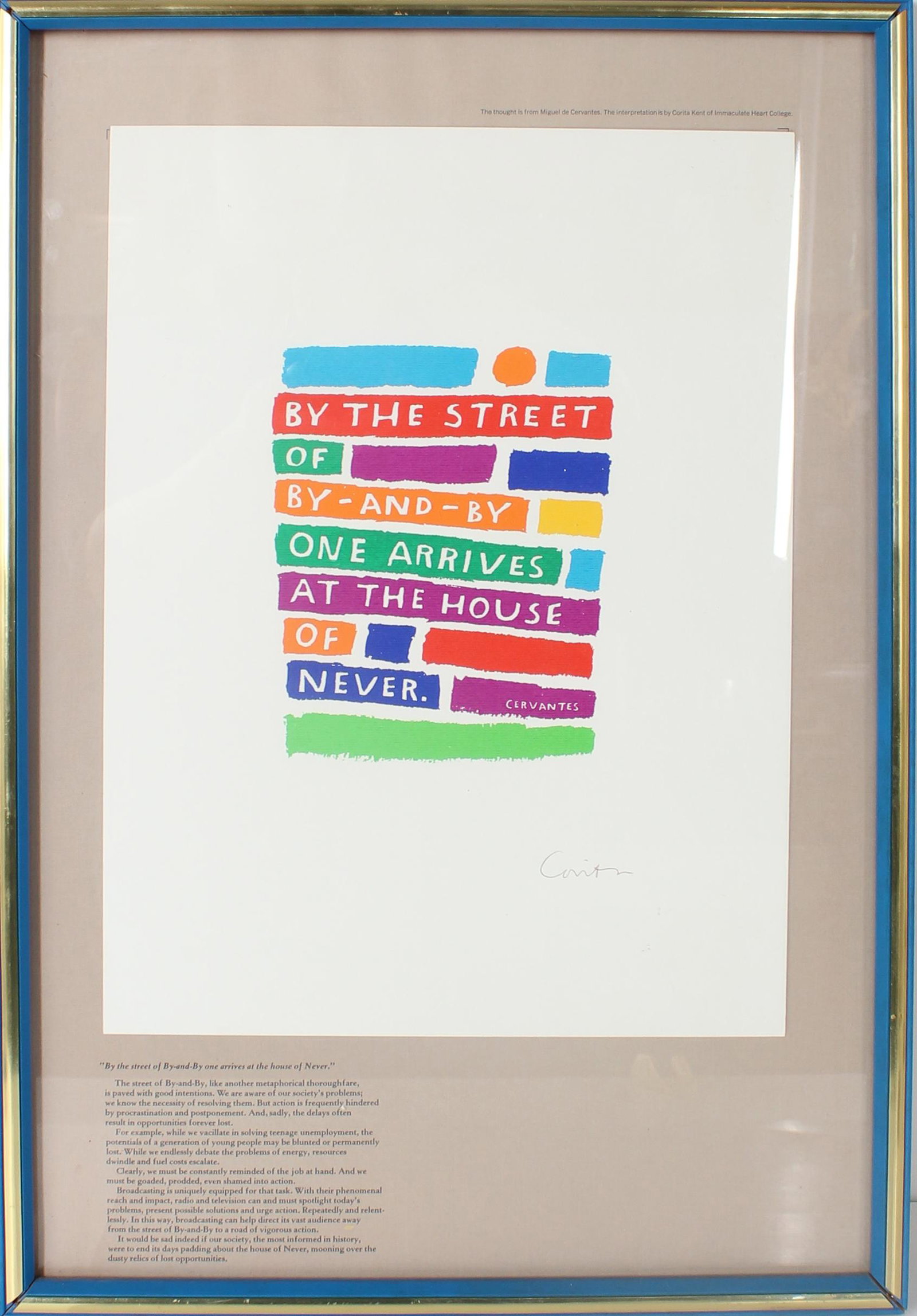 Sister Mary Corita Kent (1918-1986) Serigraph (1 of 6)