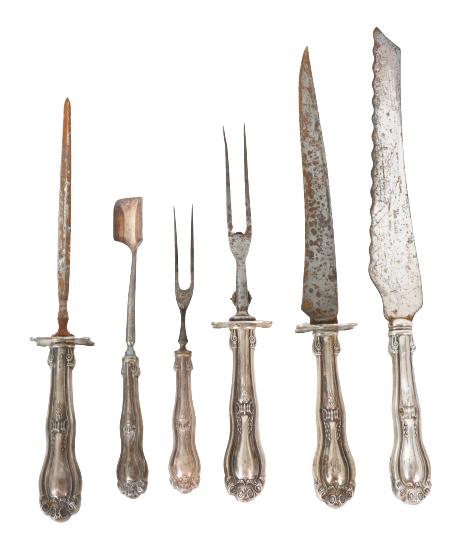 (6) Pcs Vintage Silver Plate Serving Set (1 of 10)