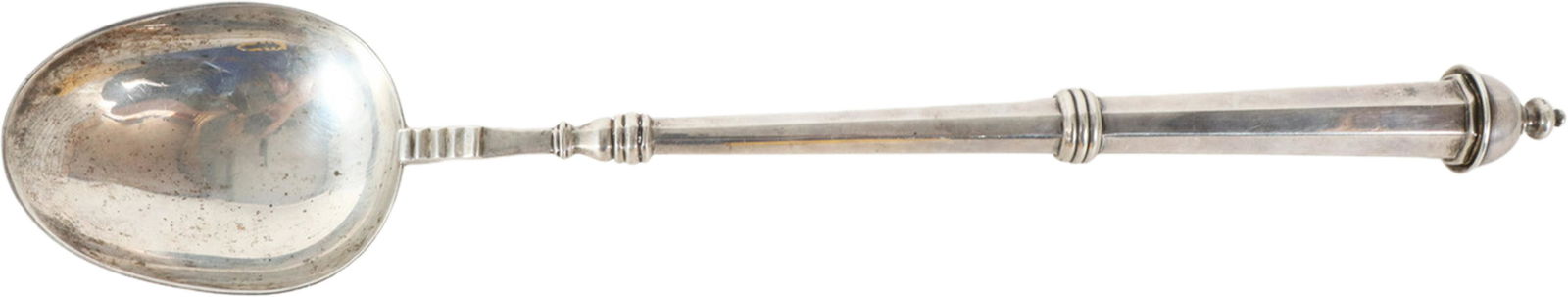 Monumental Early Irish Sterling Silver Spoon, 9ozt (1 of 9)