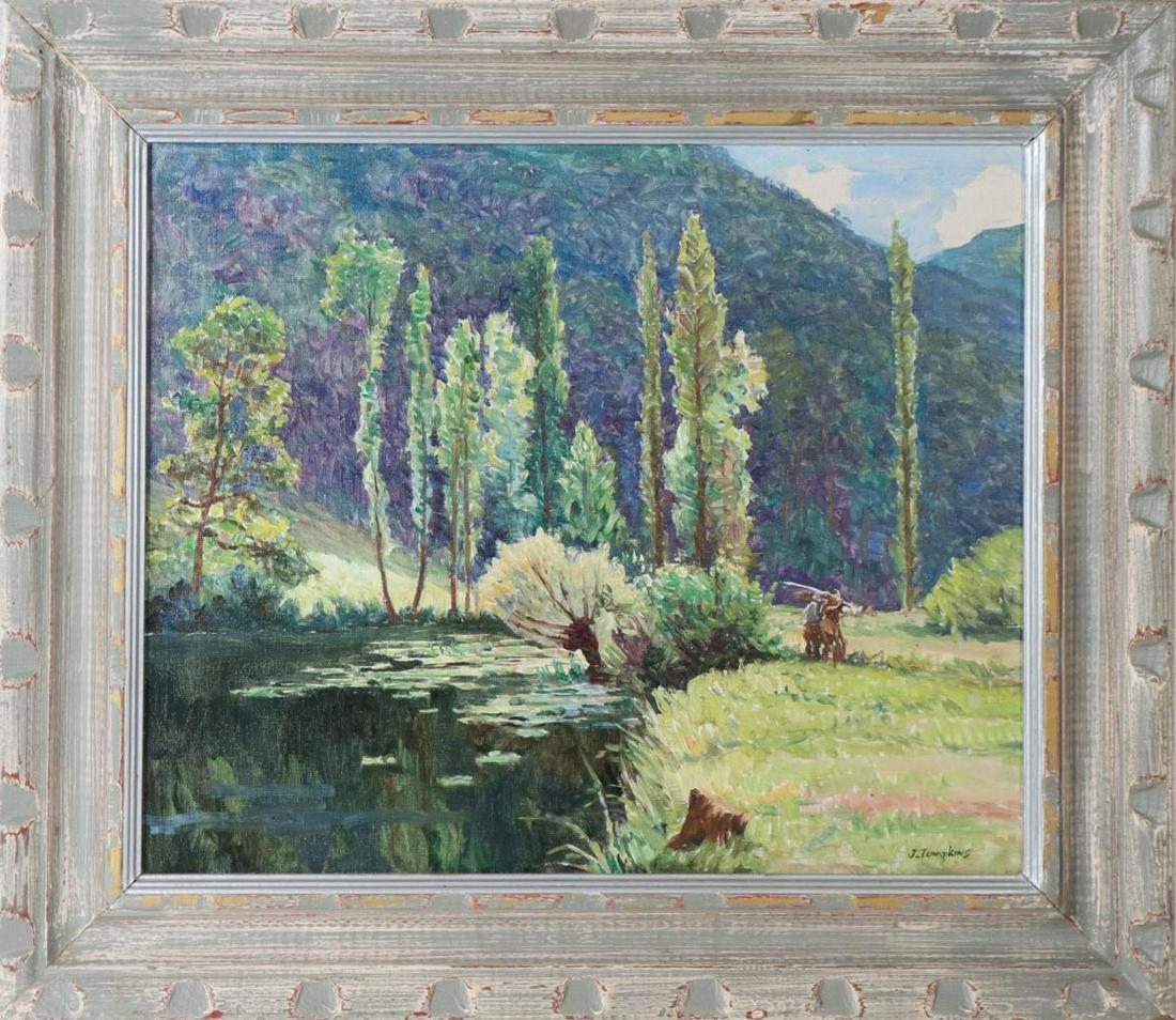 Janice Tompkins (20th C) American, Oil on Canvas (1 of 4)