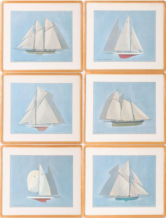 (6) 1977 Sailing Ships Lithographs (1 of 14)