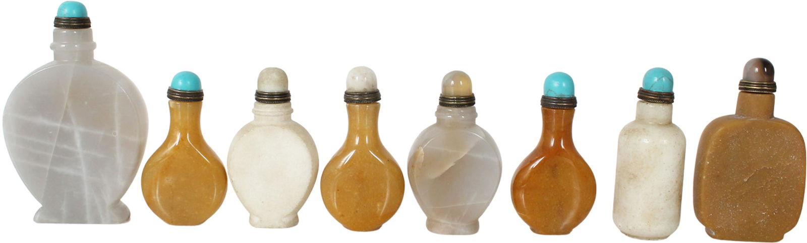 (8) Chinese Stone Snuff Bottles (1 of 4)
