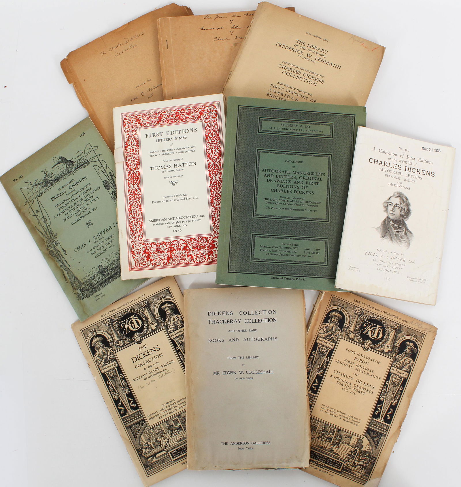 Dickens Auction Sales Catalogues 1916-1971 (1 of 12)