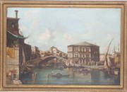 18th C Important Italian Canaletto School, O/C