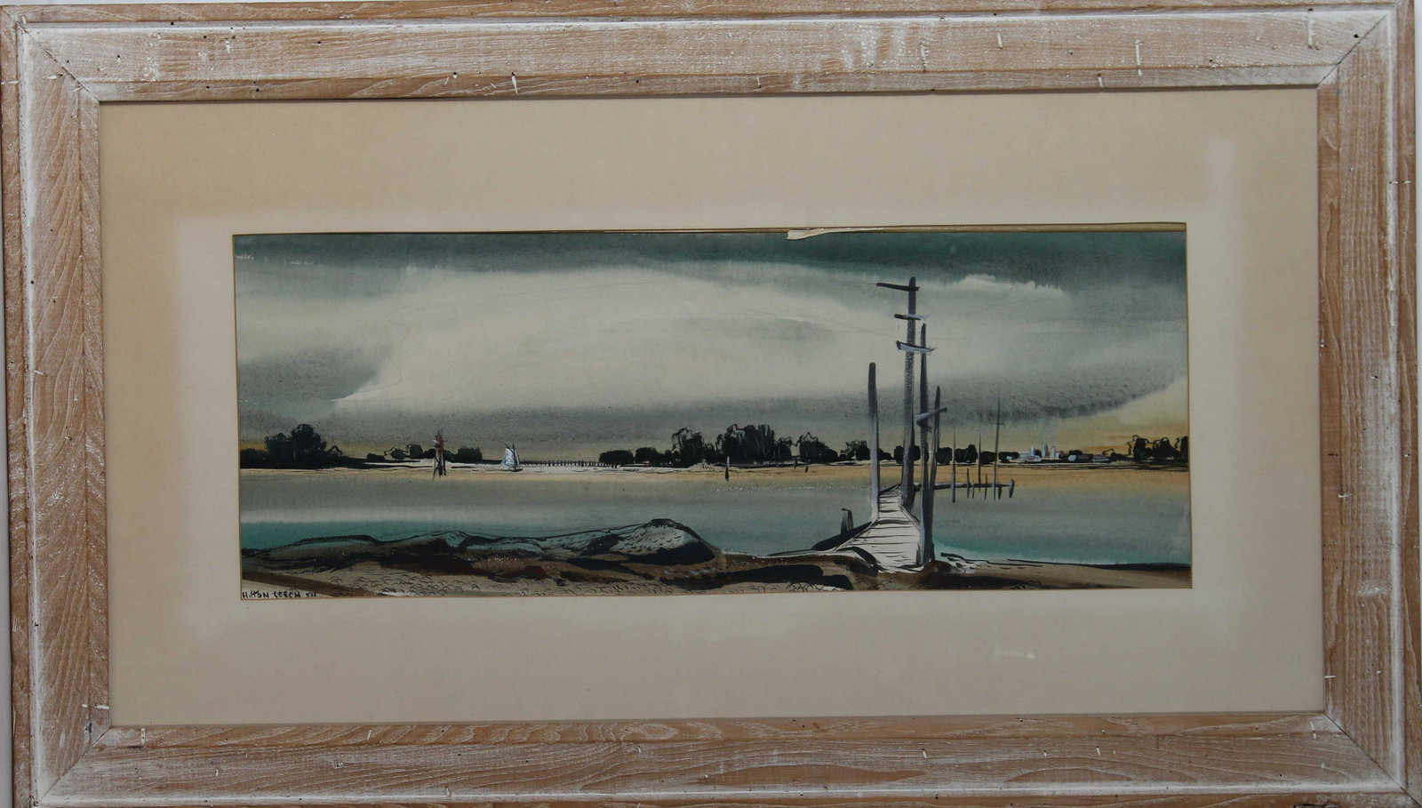 Hilton  Leech (1906-1969) American, Watercolor (1 of 4)