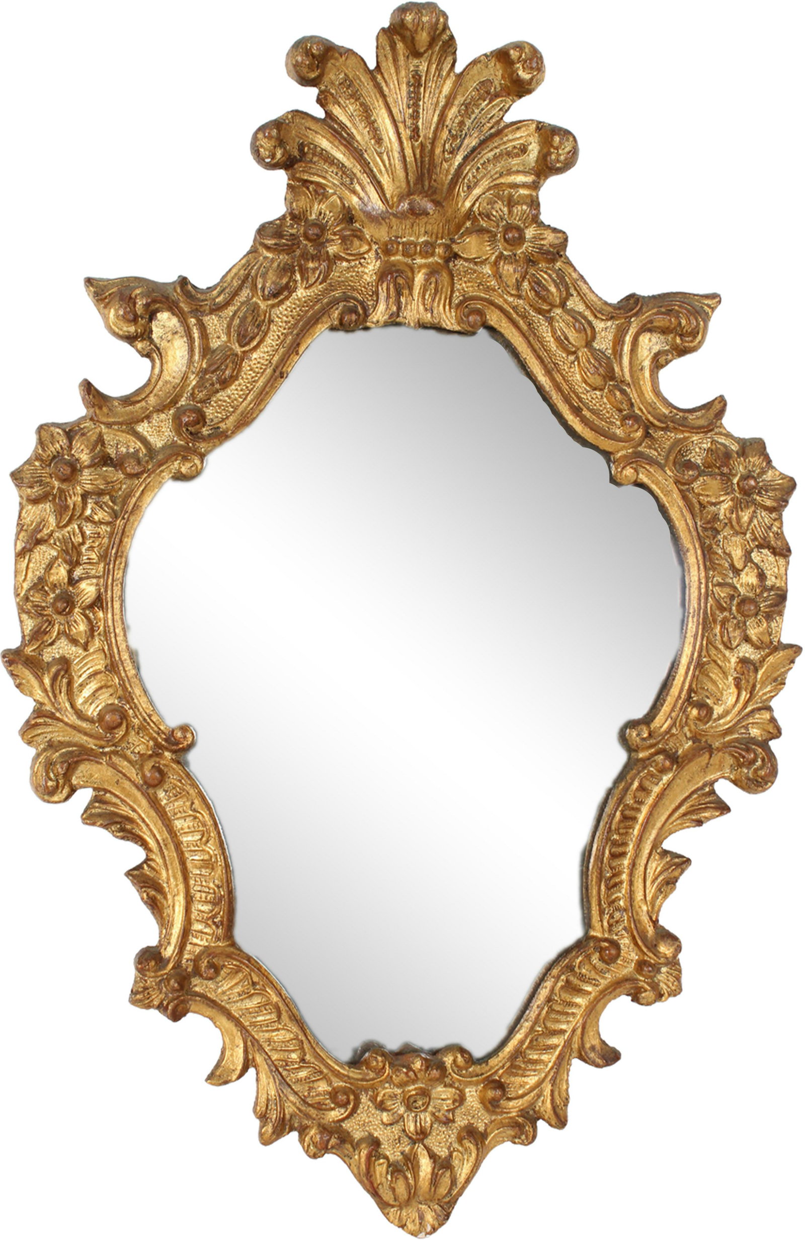 Italian Early 20th Century Carved Gilt Wood Mirror (1 of 8)