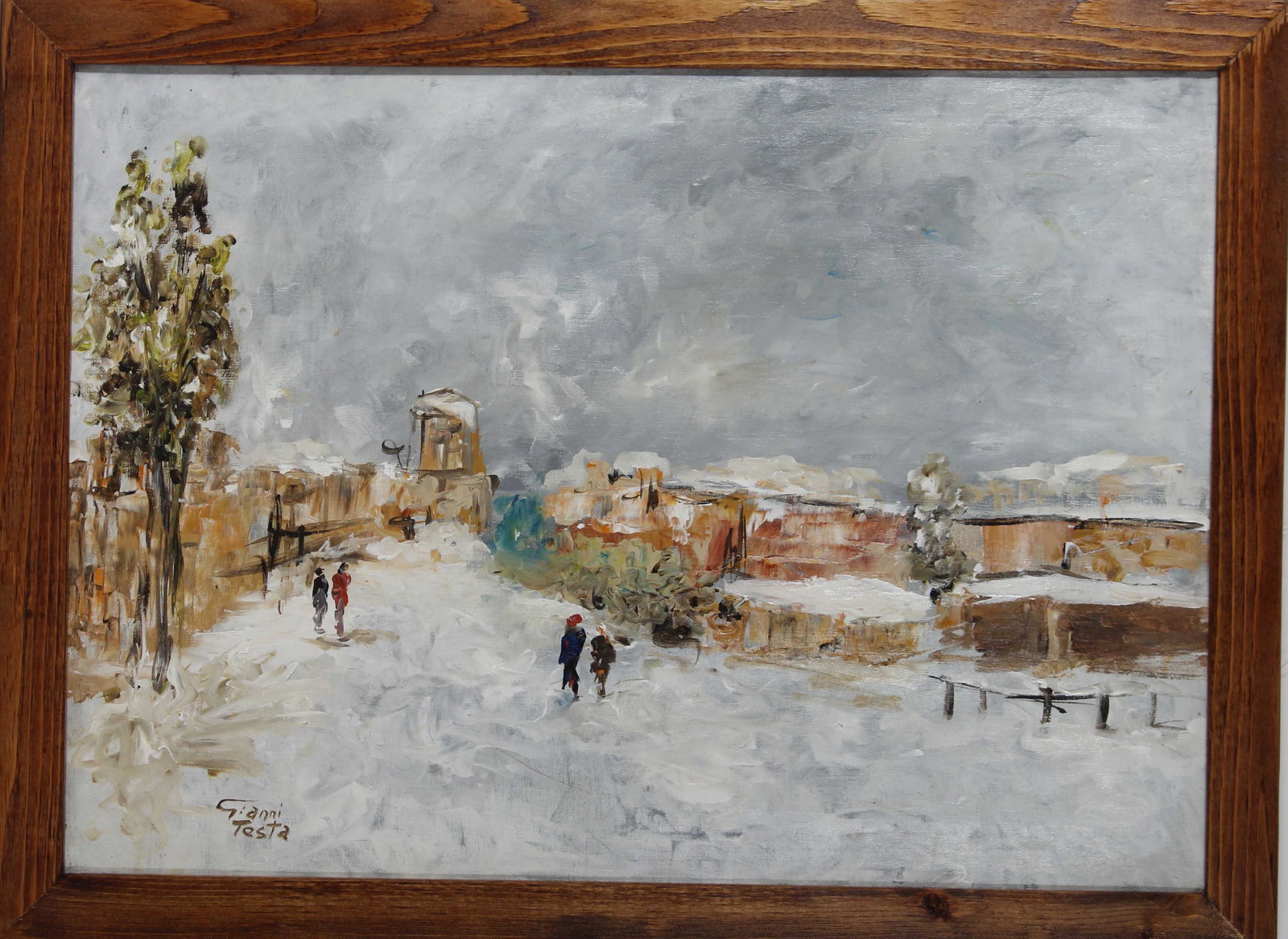 Gianni Testa (Born 1936) Italian, Oil on Canvas (1 of 4)