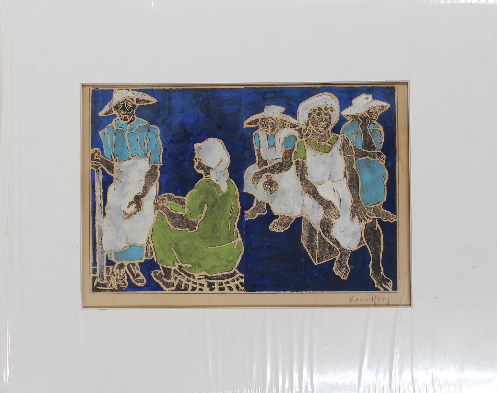 Gloria Escoffery (1923-2002) Jamaican, Woodblock (1 of 4)