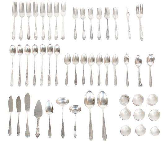 (51) Pieces Cinderella Sterling Flatware, 48 OZT (1 of 20)