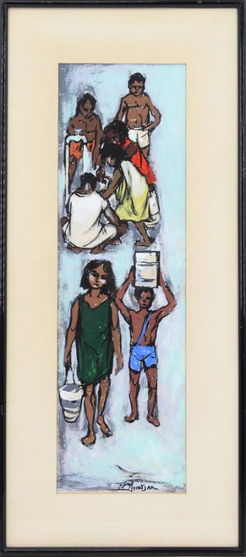 Juan Plutarco Andujar (1931-1995) Dominican, Watercolor (1 of 5)