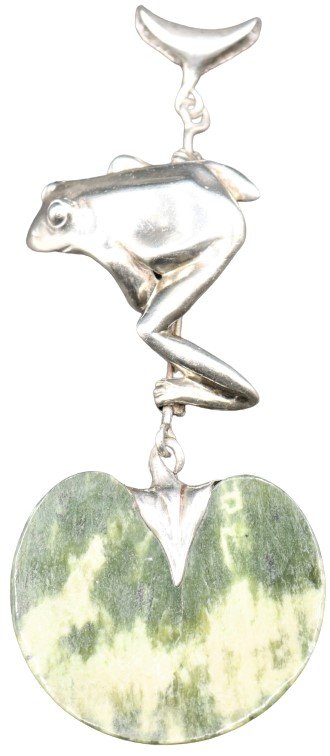 Hanging Frog Sterling Pendant (1 of 10)