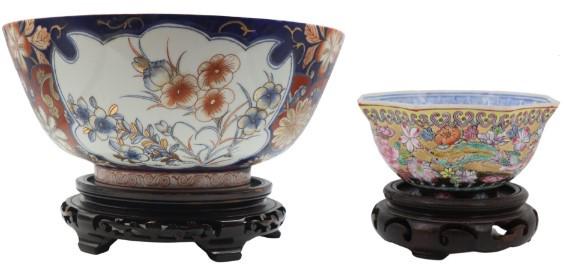 (2) Asian Bowls With Stands (1 of 20)