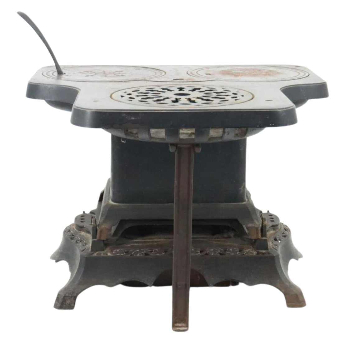 Antique Troy Oil & Stove Co Small Cast Iron Stove