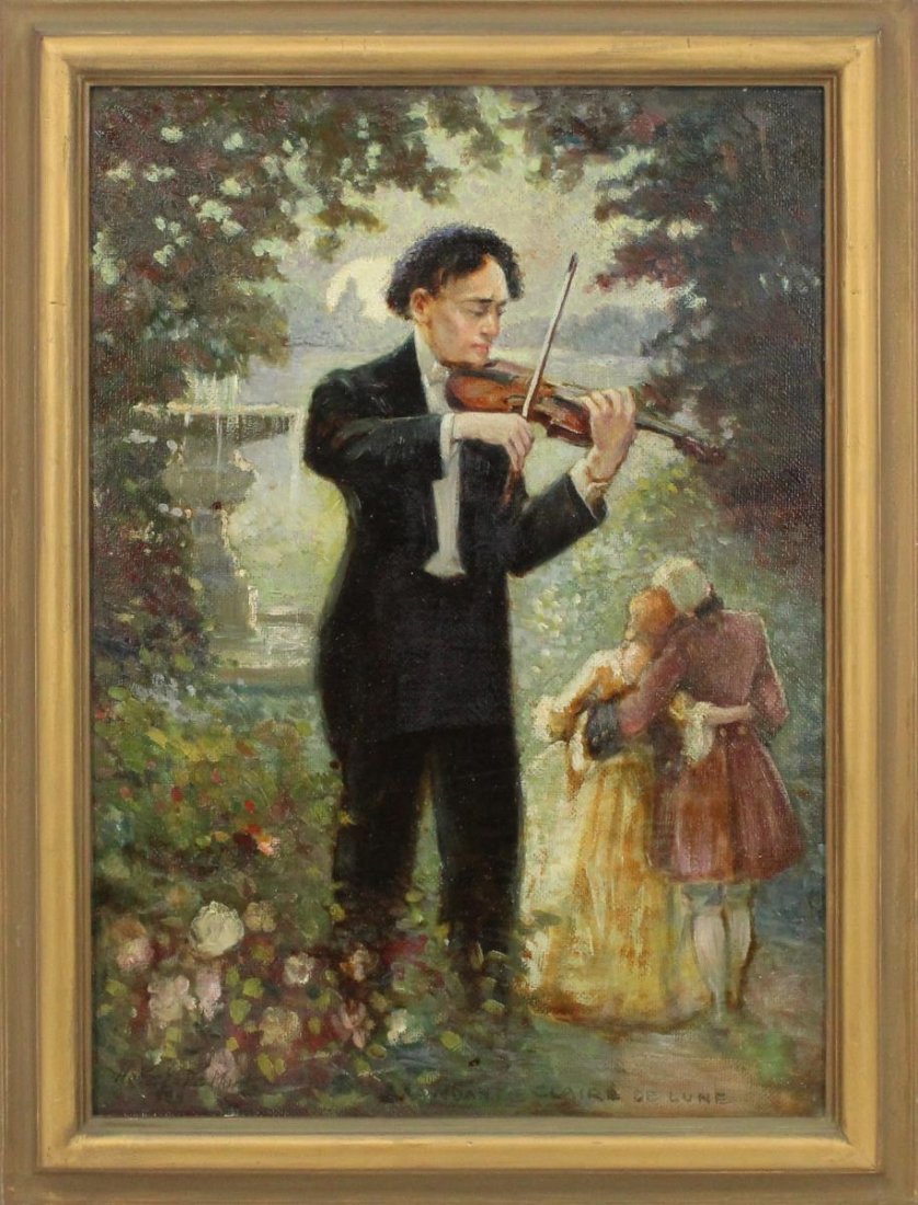 Hubert De Mont (19th C) French Oil Painting (1 of 3)