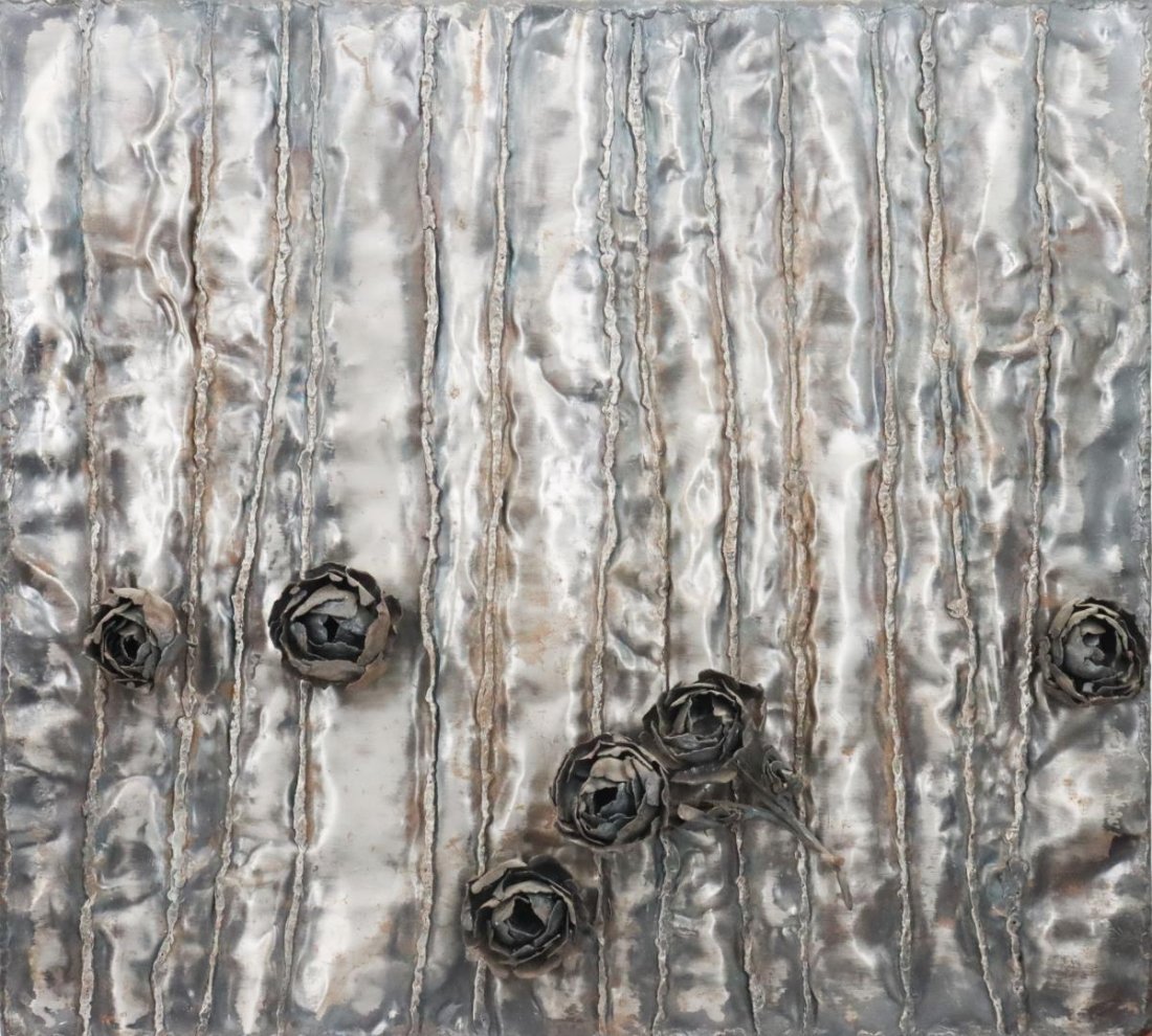 Glenna Goodacre Bronze Floral Wall Sculpture (1 of 3)