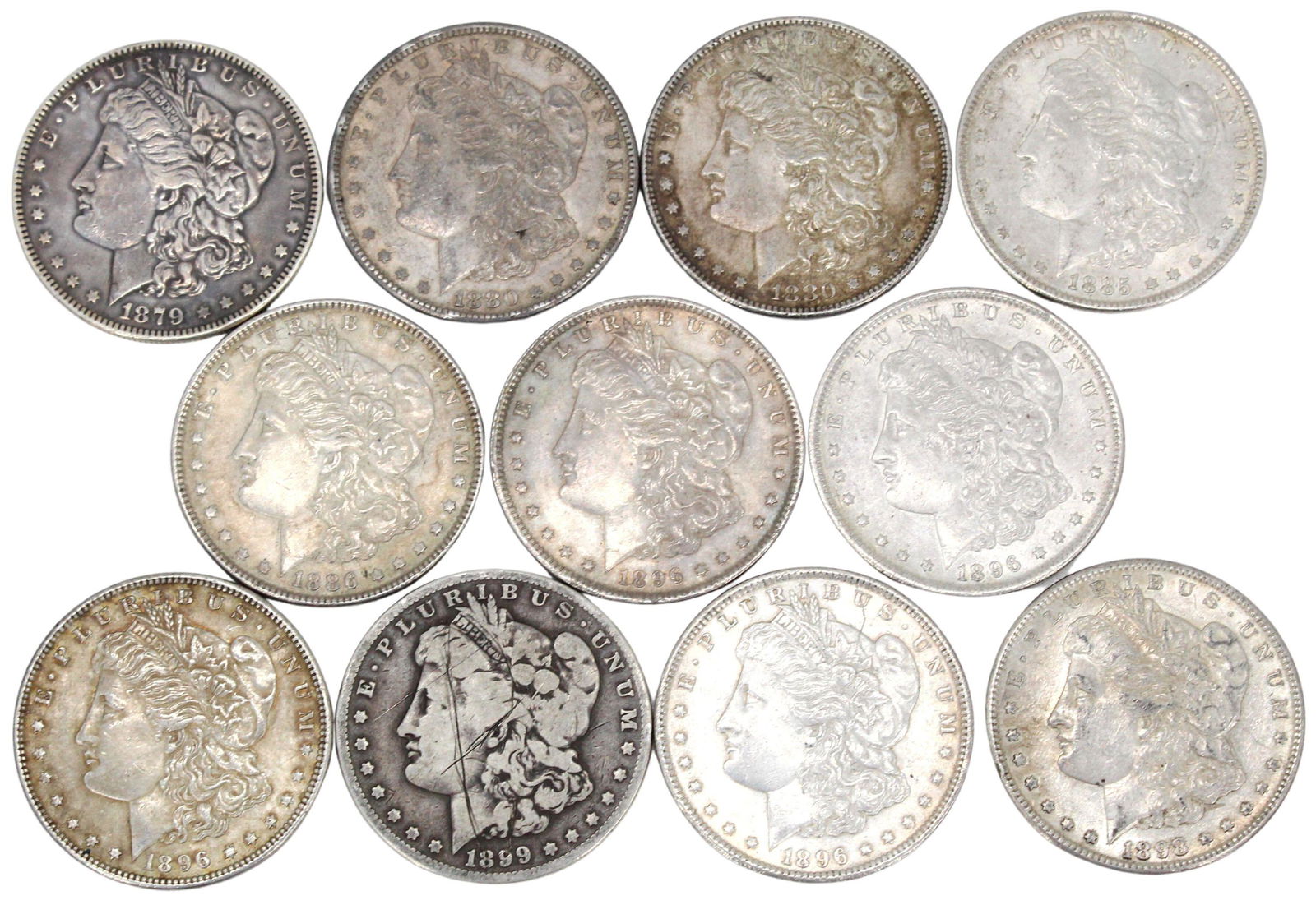 (11) Morgan Silver Dollars (1 of 9)