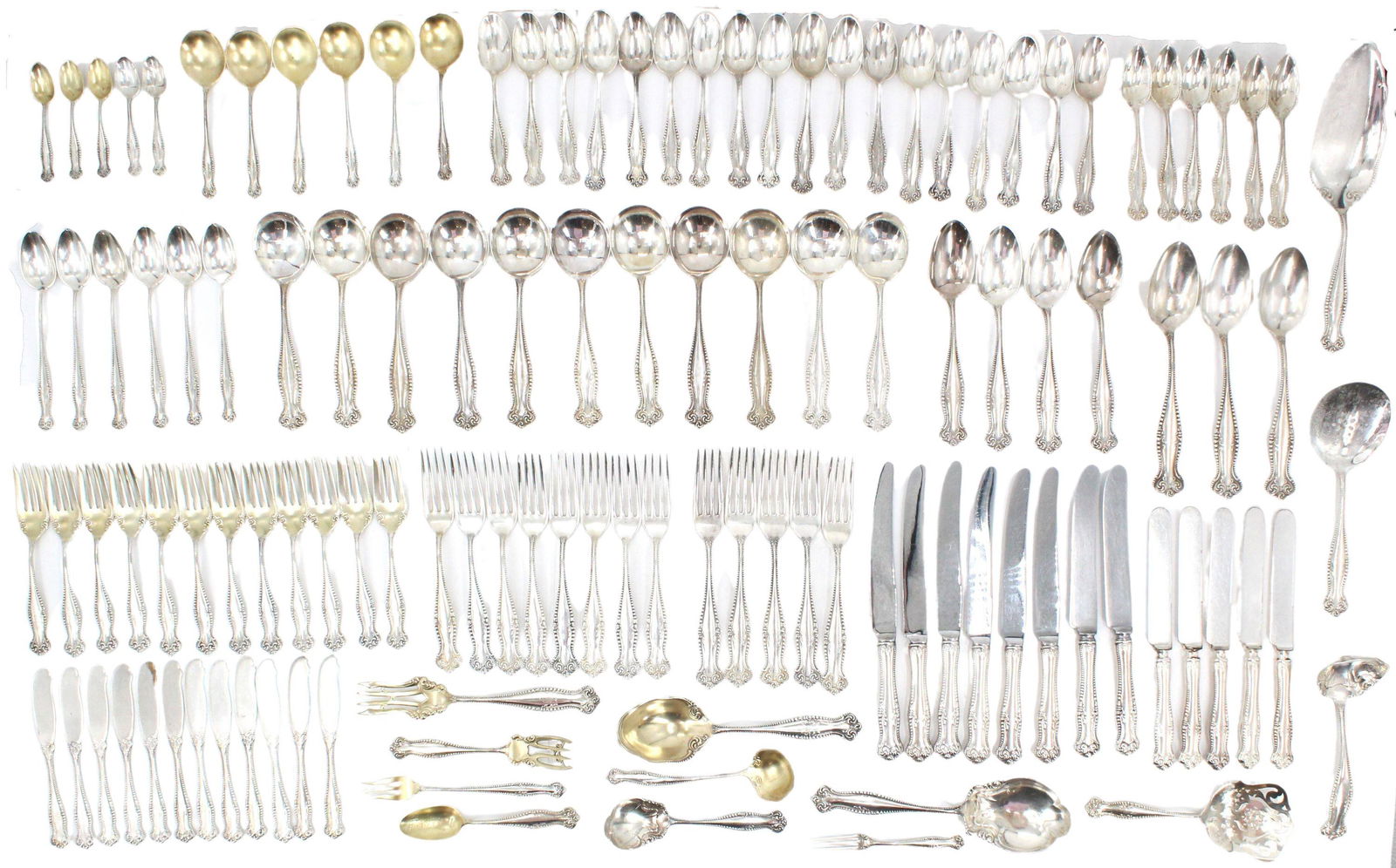 122 Canterbury Towle Sterling Silver Set 116.3 ozt (1 of 20)