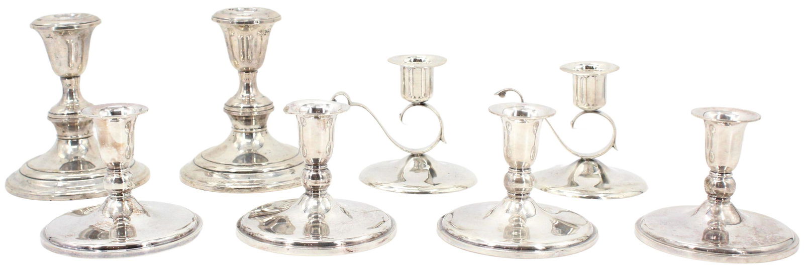 (8) Sterling Silver Candlesticks 13.25 ozt (1 of 19)