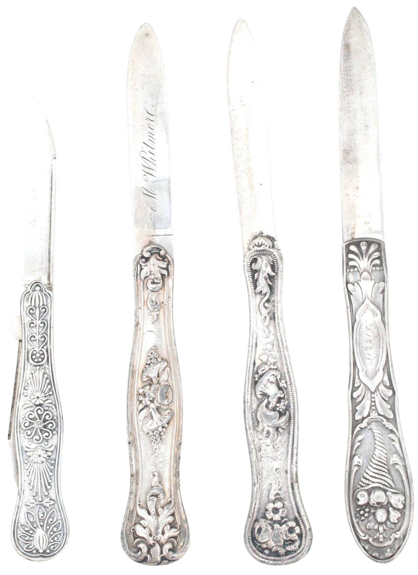 (4) Sterling Silver Folding Pocket Knife 4.5ozt (1 of 19)