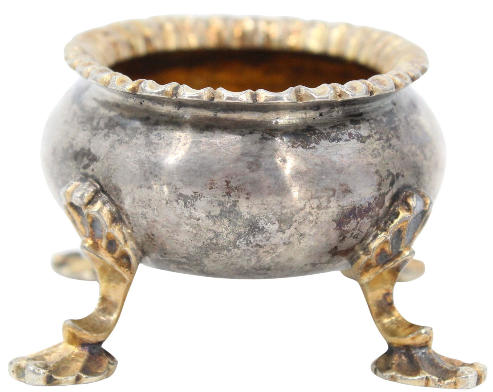 Antique Open Salt Cellar  3.12 ozt (1 of 14)