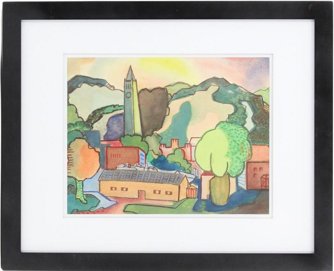 Ora Gipe (20th C) American, Watercolor (1 of 9)