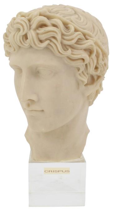 Bust Of Crispus, Cast Alabaster On Resin Pedestal (1 of 10)