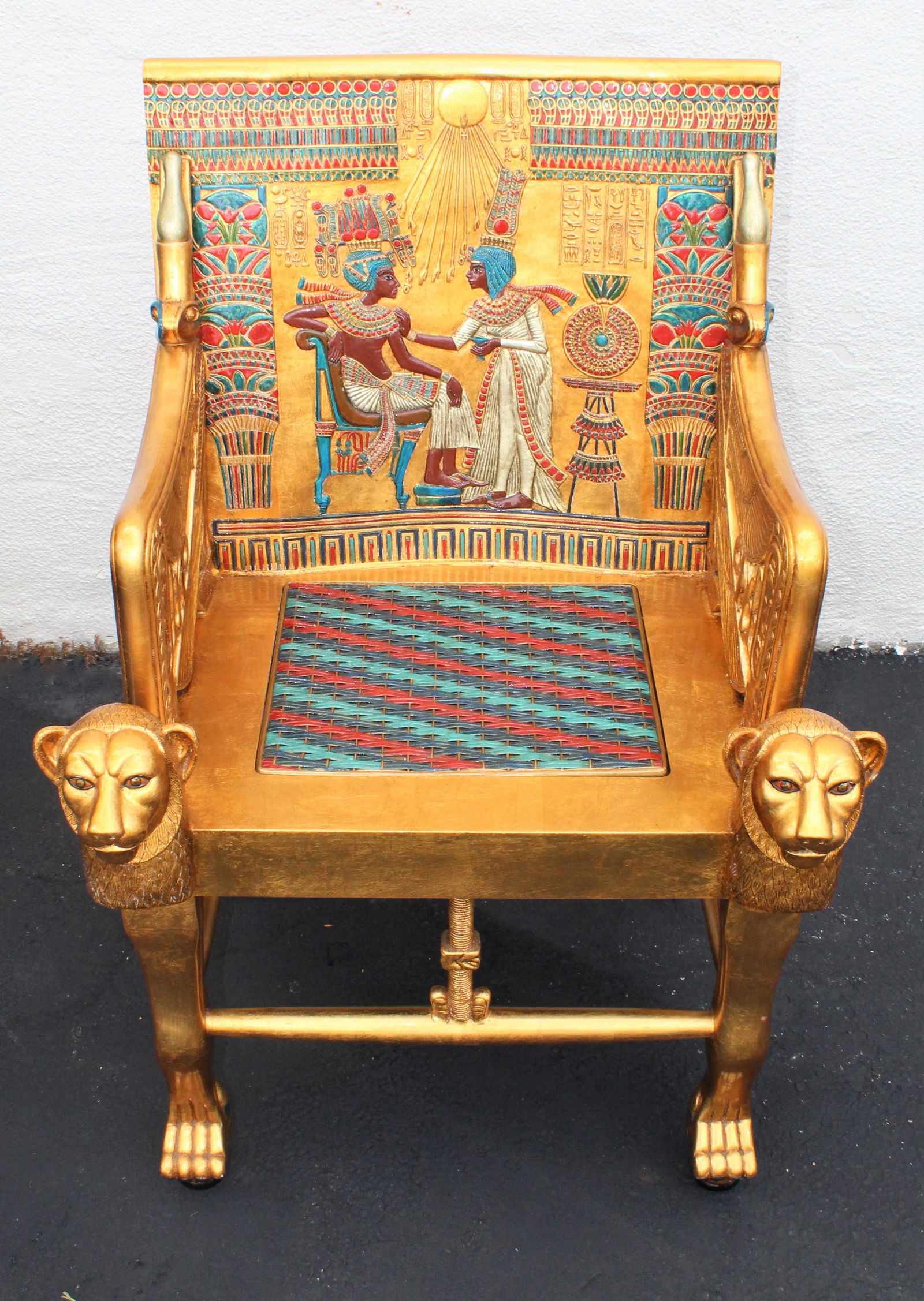 King Tut's Gilt Replica of Throne Chair (1 of 20)