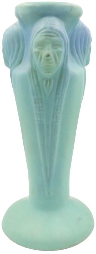 Van Briggle 3 Indian Head Vase (1 of 14)