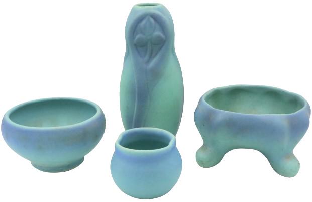 (2) Van Briggle Bowls & (2) Vases (1 of 6)