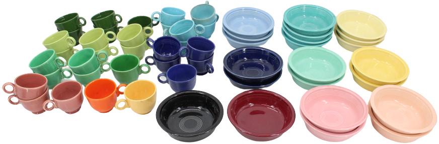 (54) Fiesta Ware 22 7" Bowls and 32 Mugs (1 of 20)