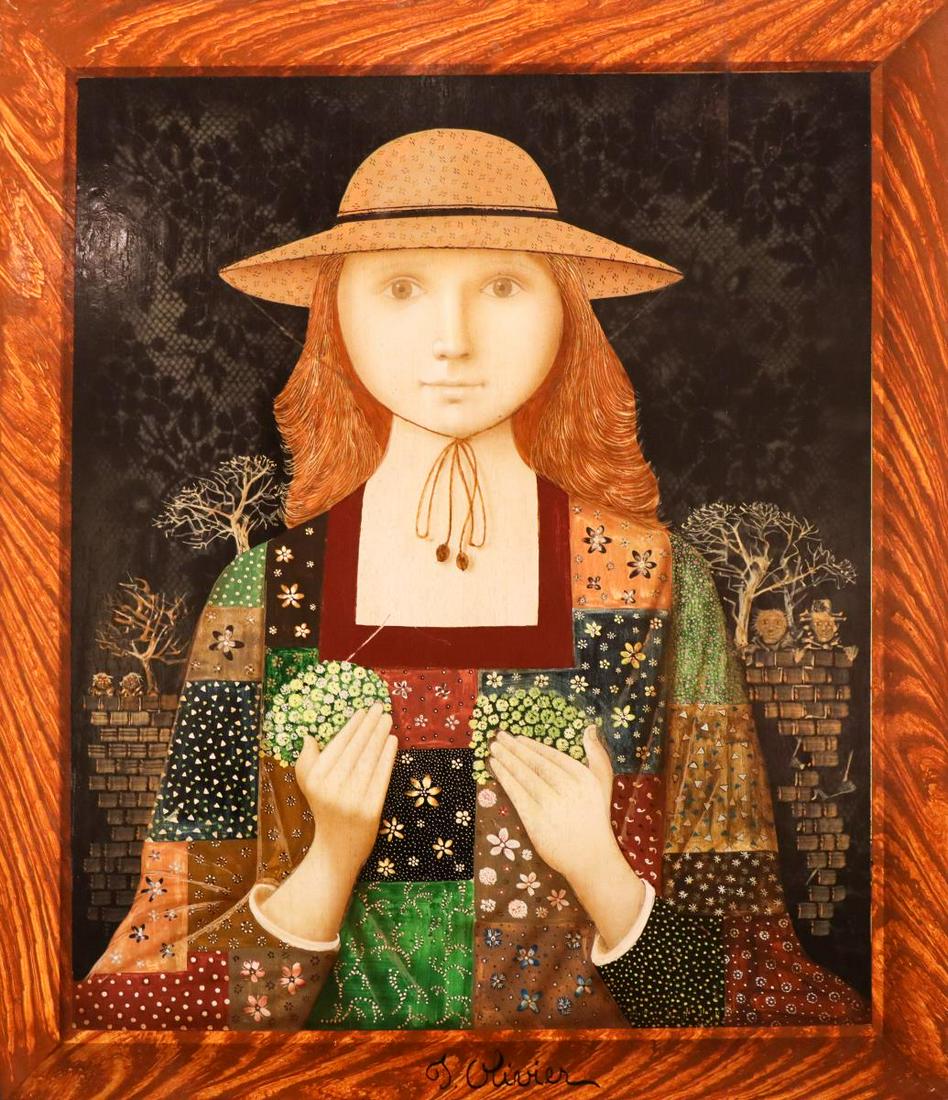 Thomas Olivier (20th/21st C) Oil on Wood (1 of 4)