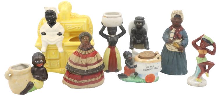 (8) Collection of  Black American Ceramic Folk Art (1 of 10)
