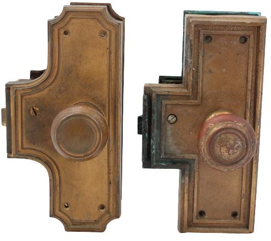 (2) Heavy Brass Door Handles / Lock (1 of 20)