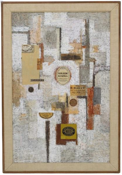 Fred Berman (1926-2011) American, 1955 Oil/Collage (1 of 13)