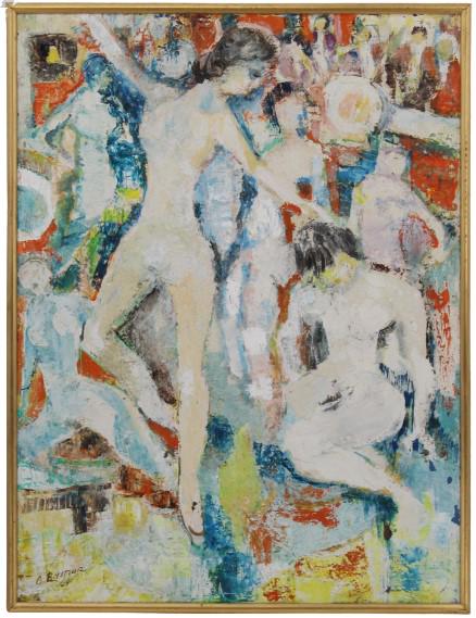 Claus Bastian (1909-1995) German, Oil on Canvas (1 of 12)