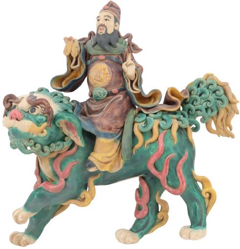 20th C Chinese Terracotta Roof Tile Plaque As Is (1 of 13)