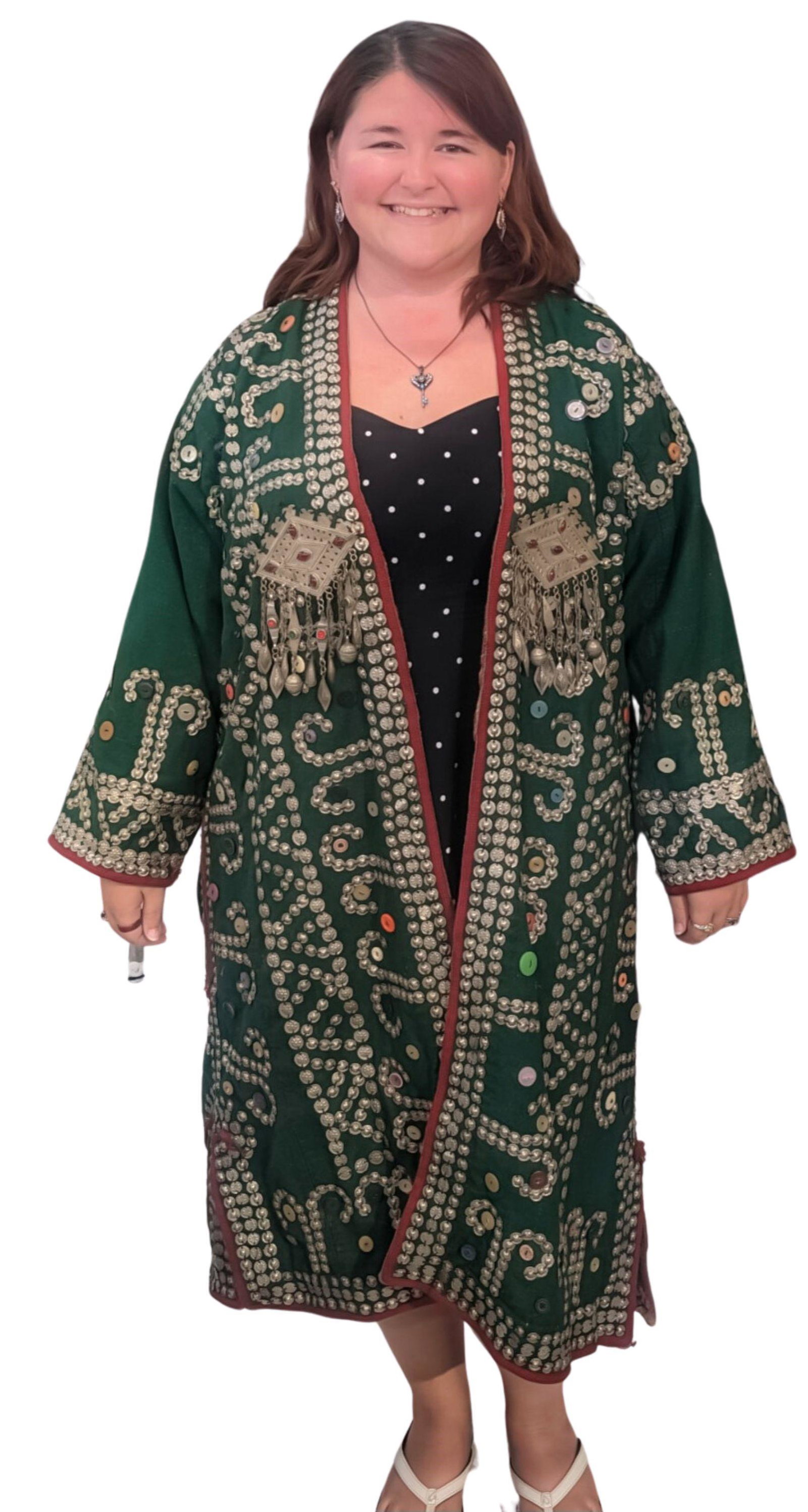 Striking Afghan Wedding Coat with Headpiece (1 of 14)