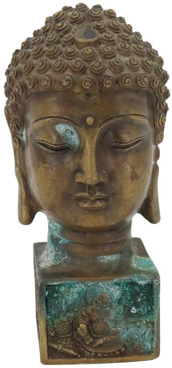 Antique Buddha Head with Ornately Decorated Base (1 of 14)