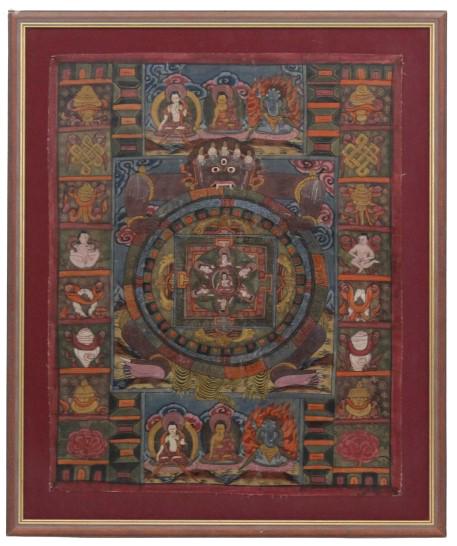Antique Tibetan Buddhist Thangka (1 of 13)