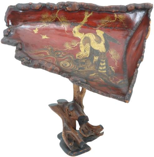 Fine Large Japanese Lacquer Burlwood Tray (1 of 17)