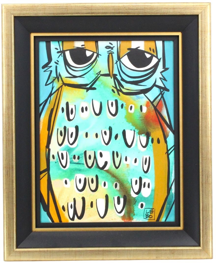 David Le Batard (B.1972) USA, Giclee: David Le Batard (B.1972) USA, Giclee. Titled "A Light Shines Through:. 2013. Signed in lower right. LXXXIII/CCCL on back. Giclee of an owl. Belly of owl is focal point, taking up most of the space. Or