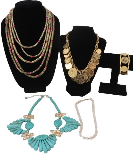 Group of 6 Jewelry Pieces, Beaded & Coins (1 of 20)