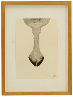 Meret Oppenheim 1967 Surrealist Lithograph: Meret Oppenheim 1967 Surrealist Lithograph. 'Der Speigel Der Genoveva'. Oppenheims work has been subject of retrospectives at the National Museum of Women and the Arts and others. She explored themes