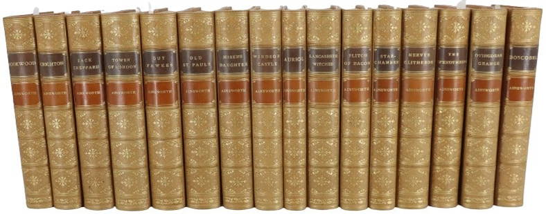 Ainsworth 16 Volume Set 1800's, Cruickshank...: Ainsworth 16 Volume Set 1800's, Cruickshank Illustrations. This is a sixteen volume set of books written by William Harrison Ainsworth in the1800's and illustrated by George Cruikshank and Hablot K. B