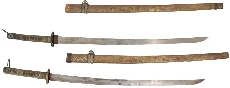 (2) Replica Katanas With Sheaths As Is (1 of 20)