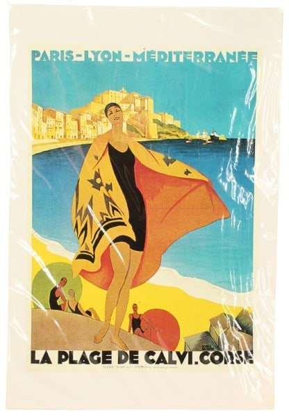 Roger Borders French Travel Poster Archival Print (1 of 8)