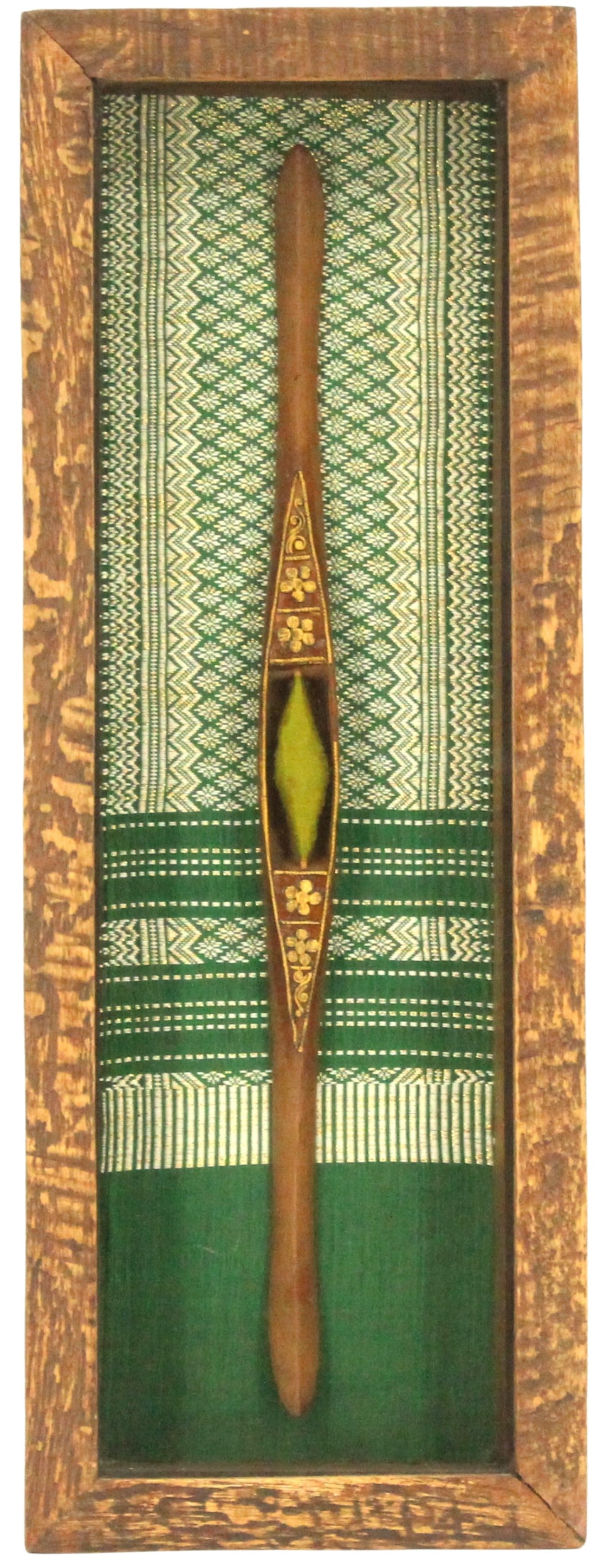 Vintage Framed 'Shuttle"For Weaving Fabrics (1 of 16)