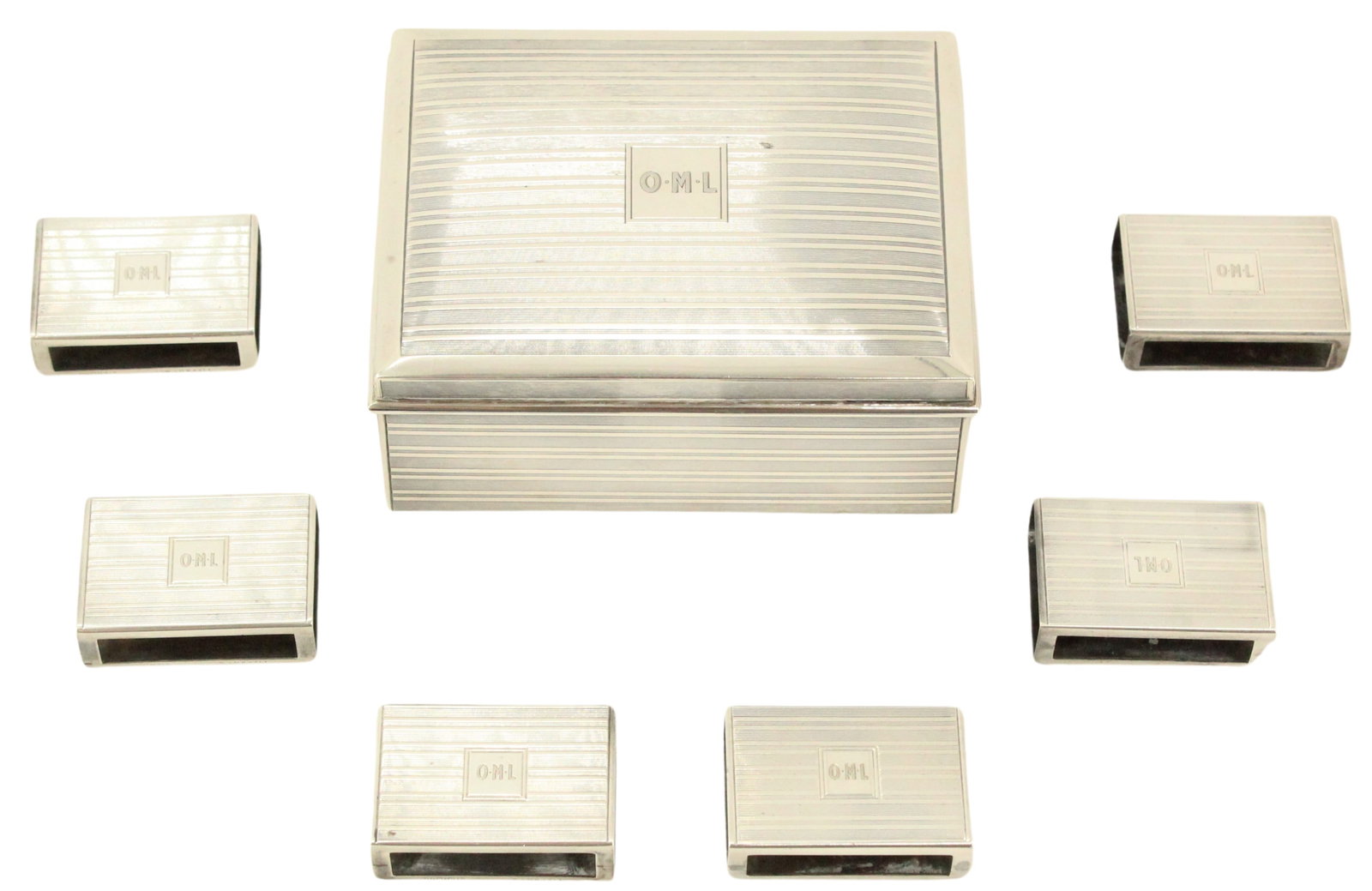 Tiffany Sterling Box,6 Matchbox Holders (1 of 17)