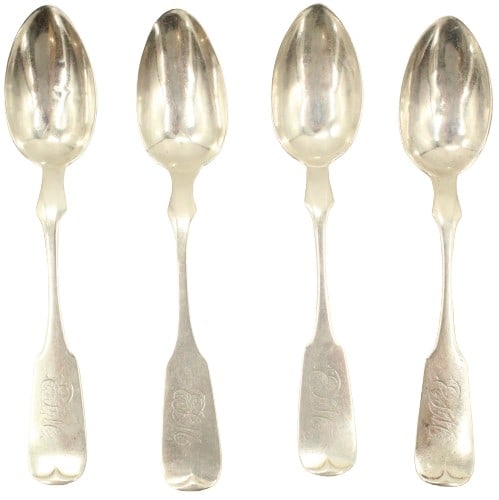 (4) Sterling John Wannamaker Teaspoons, 2.945 ozt. (1 of 11)