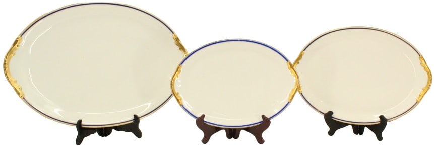 (3) Vignaud Porcelain Limoges Nesting Platters (1 of 20)